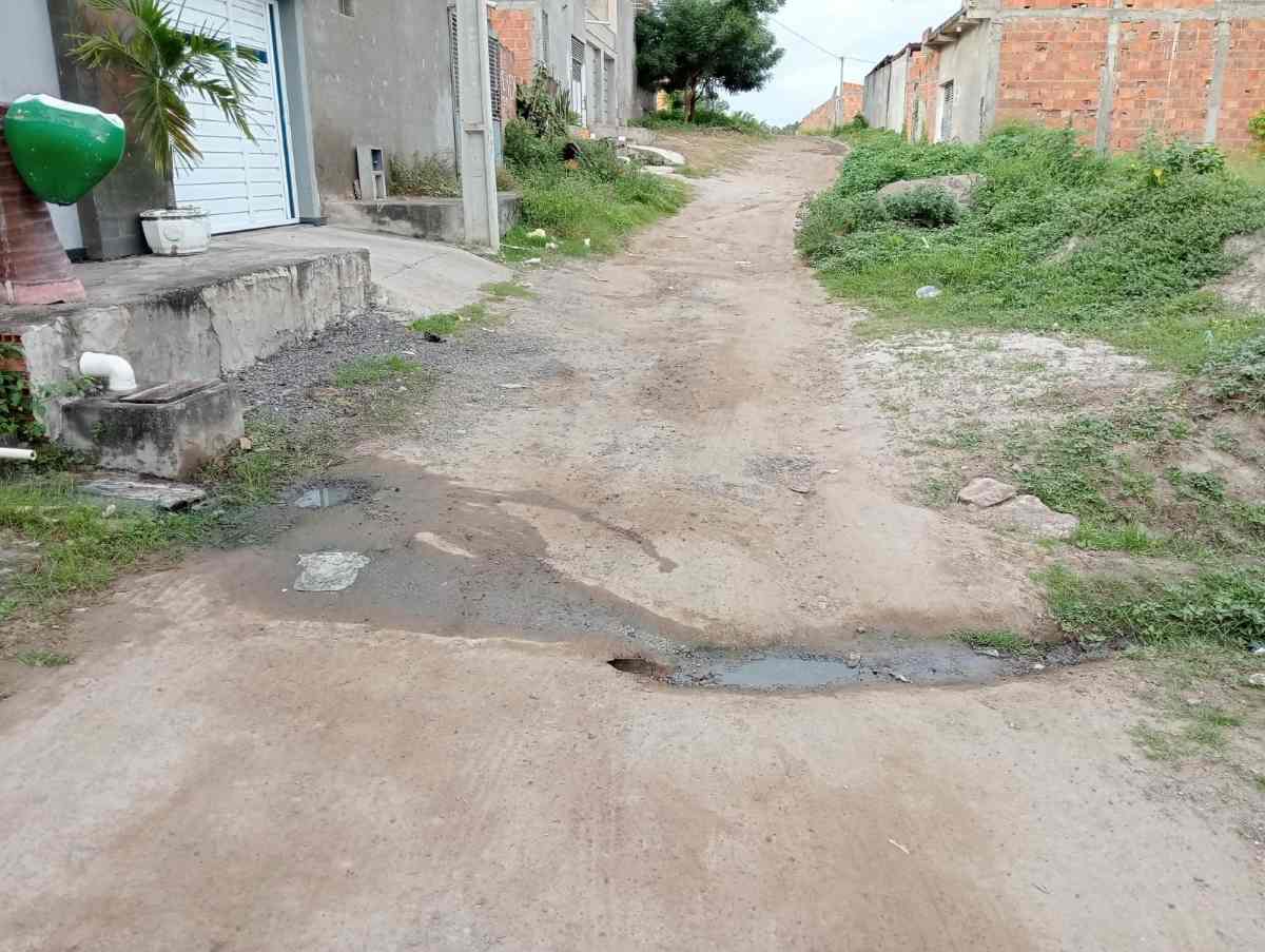 Problemas de rede de esgoto, calçamento e capinação no bairro Gabriela II