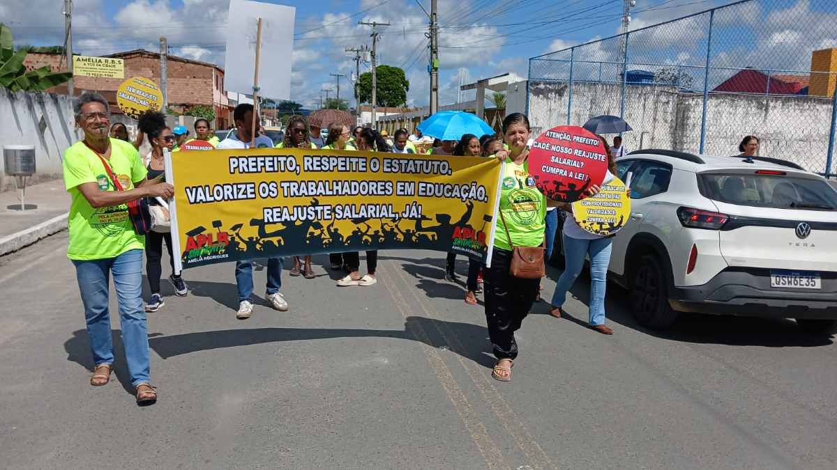 Profissionais da educação de Amélia Rodrigues anunciam paralisação de três dias