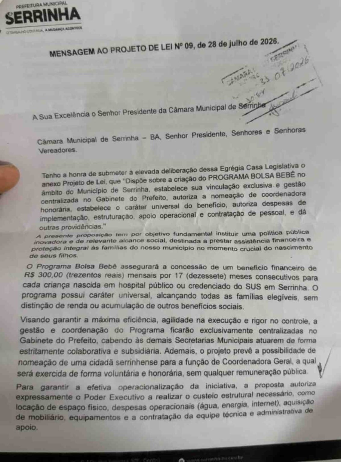 Bolsa Bebê: prefeitura de cidade baiana quer pagar R$ 300 para gestantes
