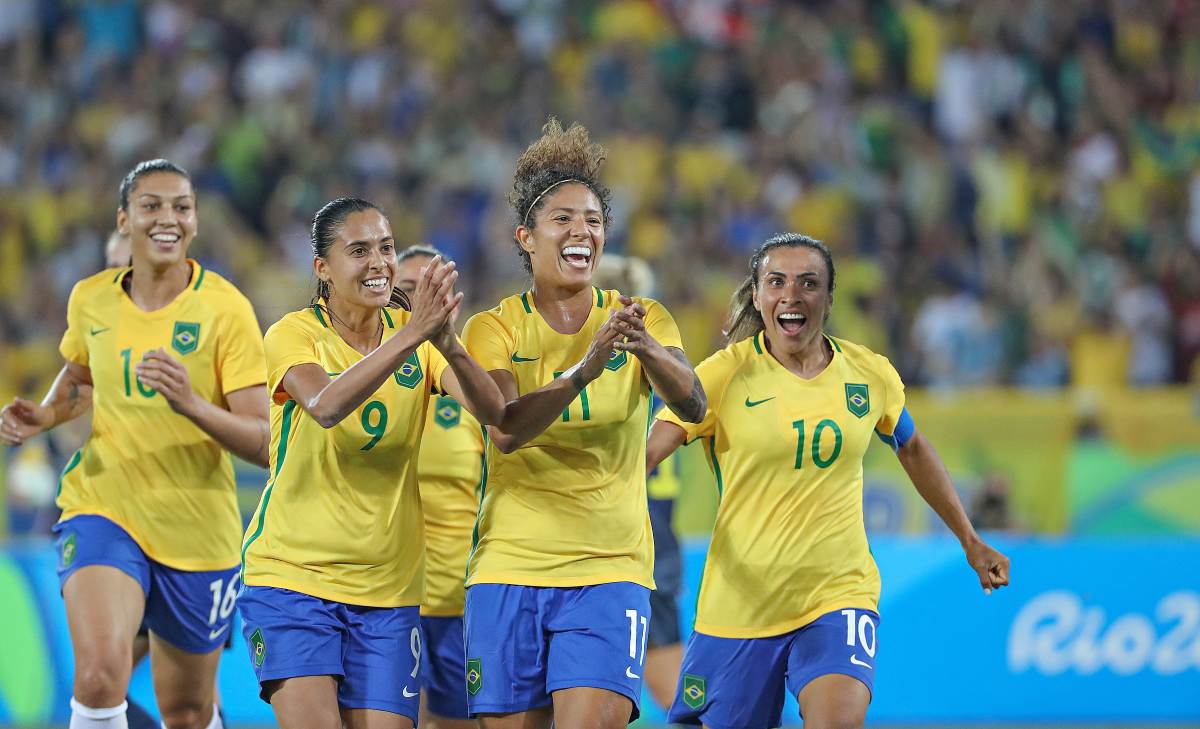 Brasil x Suécia nos Jogos Olímpicos do Rio no Maracanã