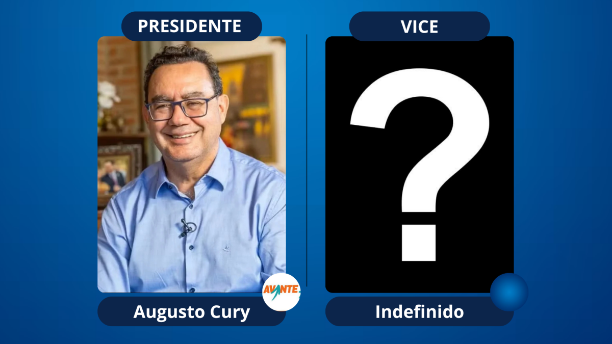 Chapa Augusto Cury partido Avante candidatos a presidência da República do Brasil presidenciáveis vice na chapa
