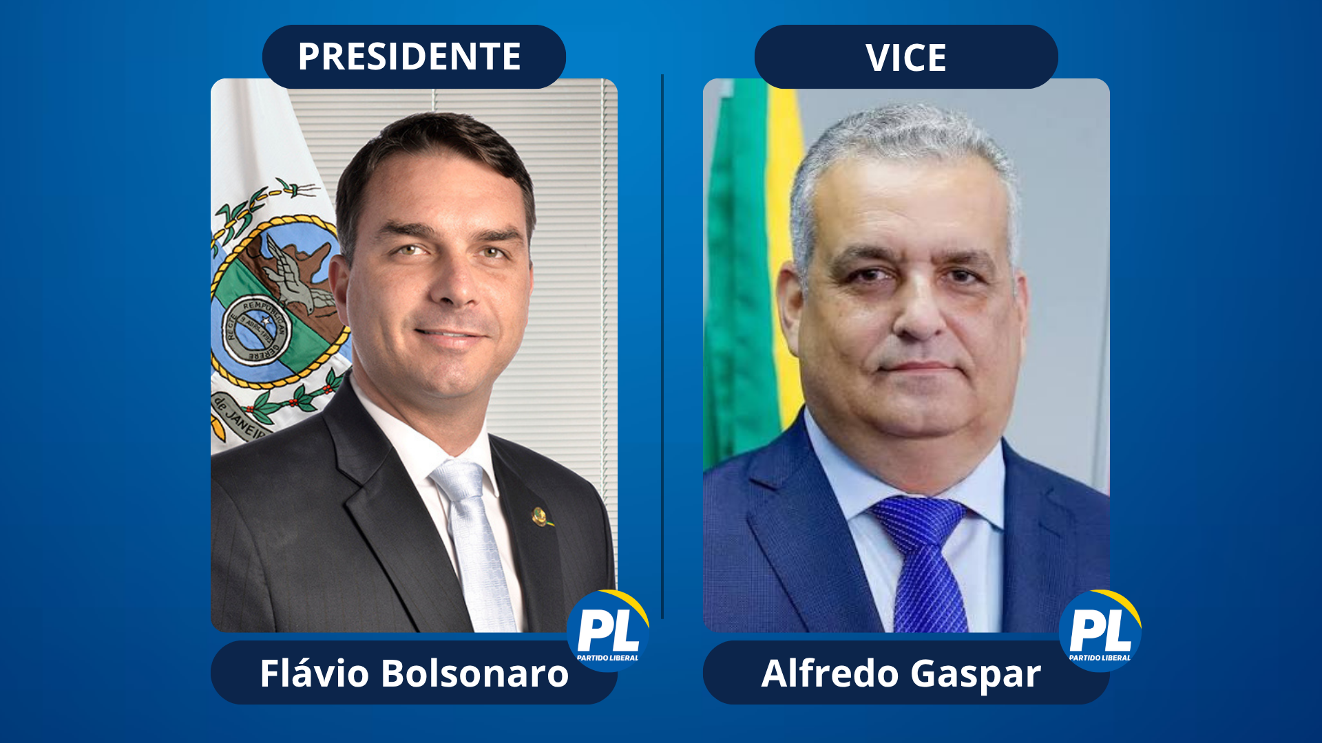Chapa Flávio Bolsonaro Partido PL candidatos a presidência da República do Brasil presidenciáveis vice na chapa 