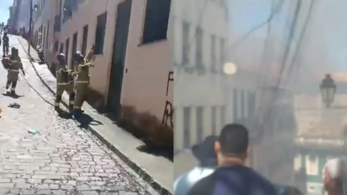 incêndio Incêndio atinge casarão no Centro Histórico de Salvador e causa dano estrutural