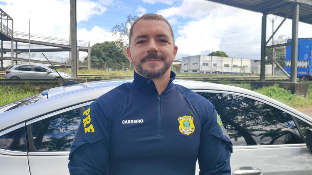 Chefe da delegacia da PRF em Simões Filho, Inspetor Carneiro_ foto Ed Santos