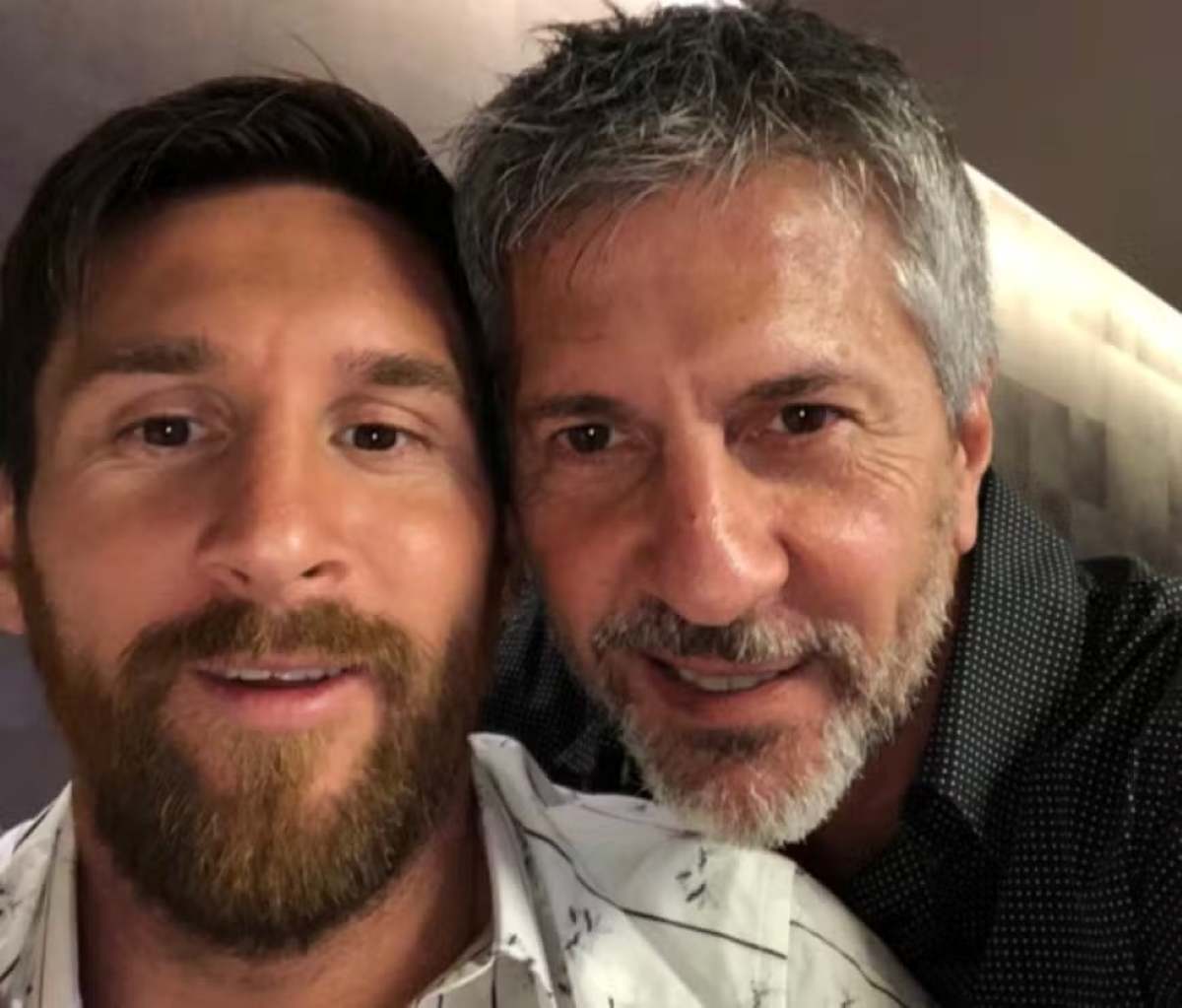 Lionel Messi e o pai Jorge Horário