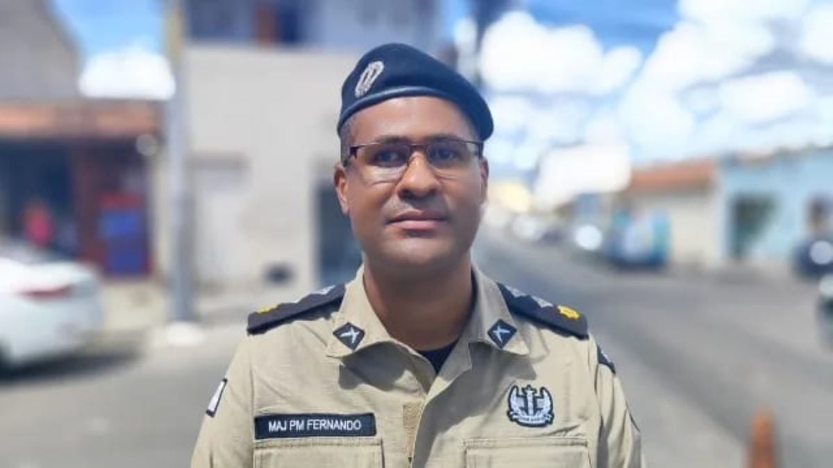 Major Erick Fernando, comandante da 67 CIPM