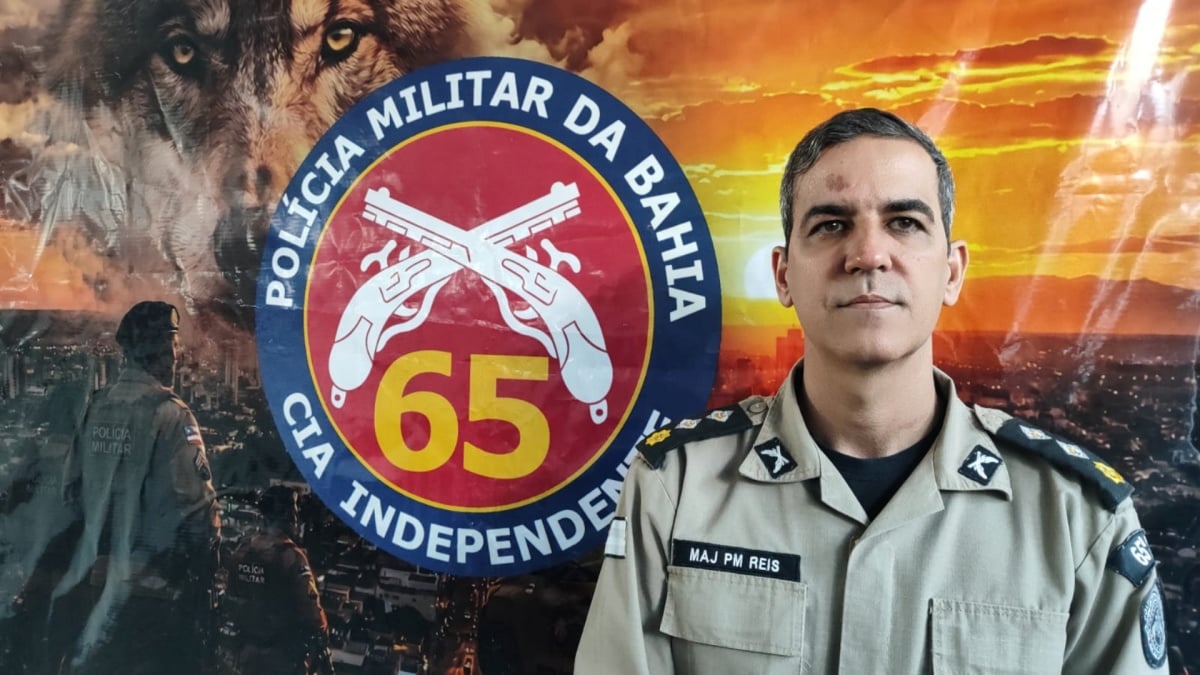Major Reis, Comandante da 65ª Campainha Independente de Polícia Militar (CIPM), em Feira de Santana