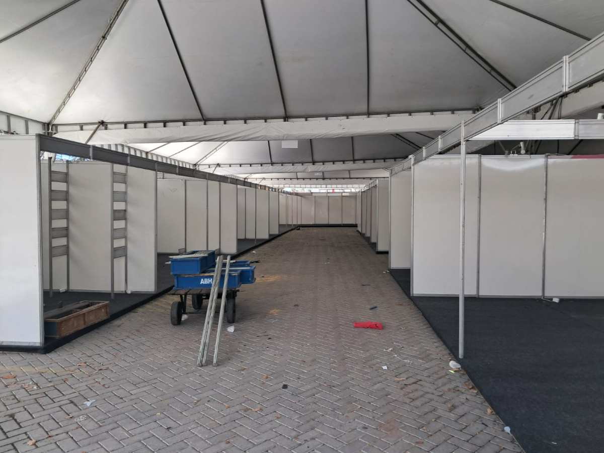 Montagem do Flifs no Centro de Convenções