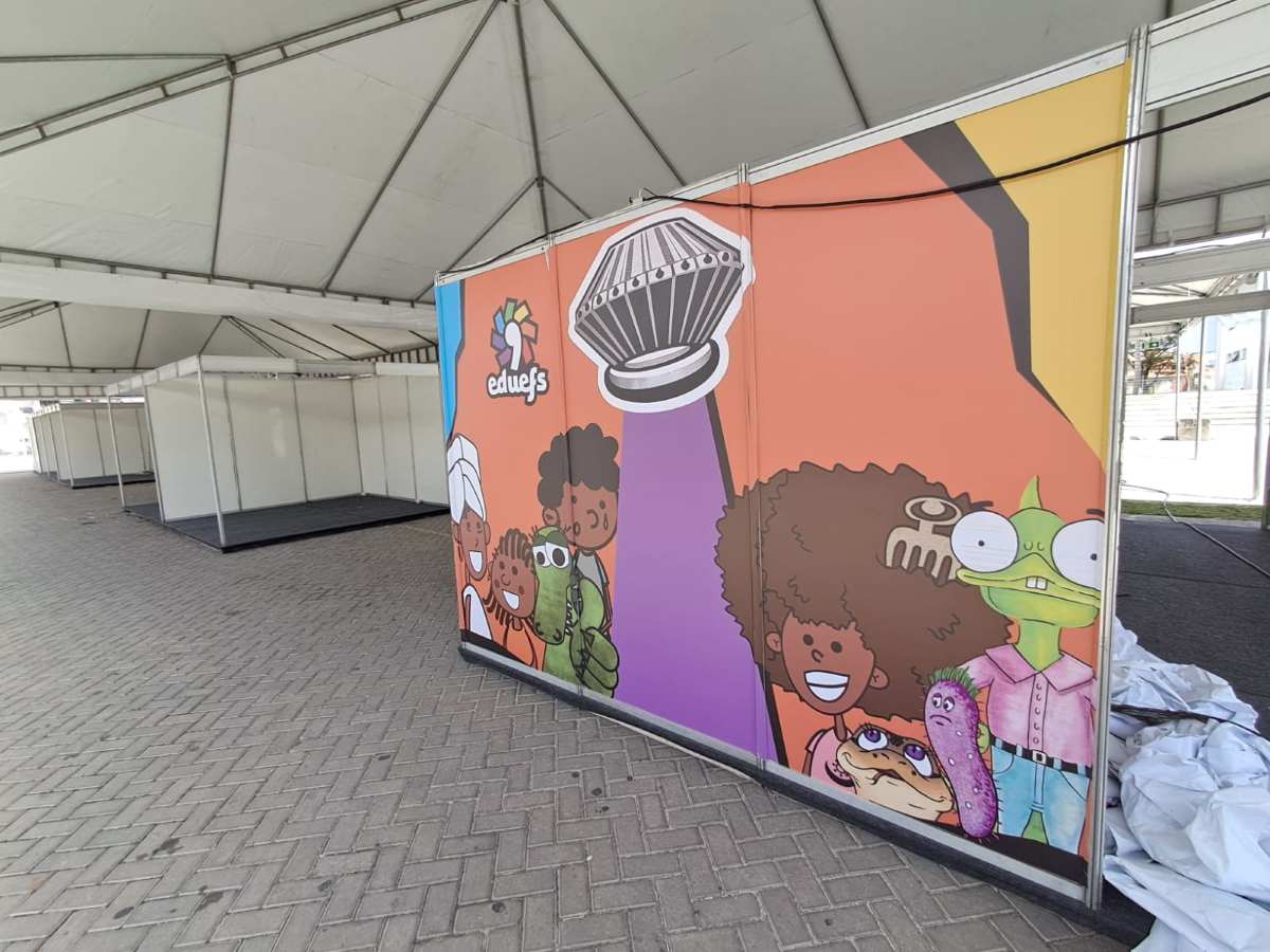 Montagem do Flifs no Centro de Convenções
