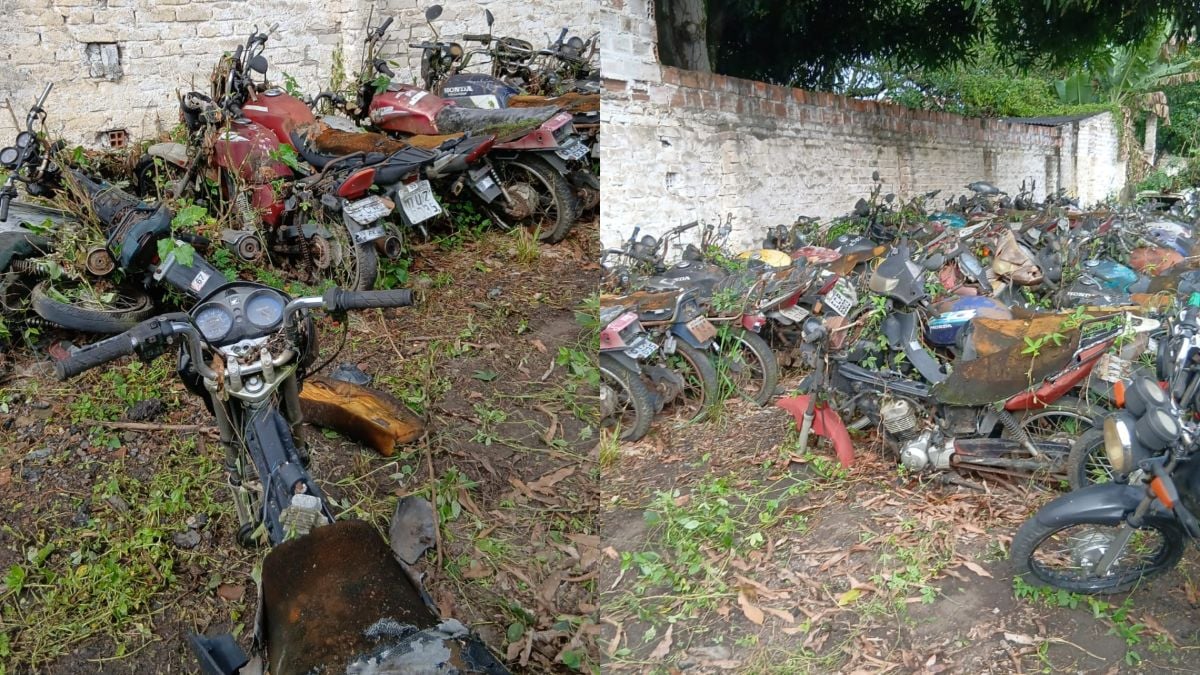 pátio veículos em Santo Estêvão Polícia Civil