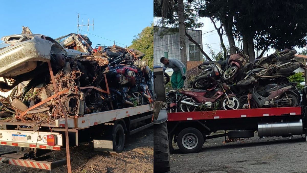 pátio veículos em Santo Estêvão Polícia Civil