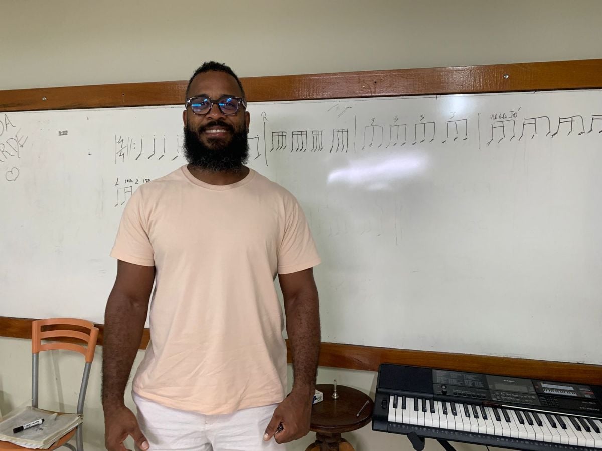 Professor de música, Laércio Santiago