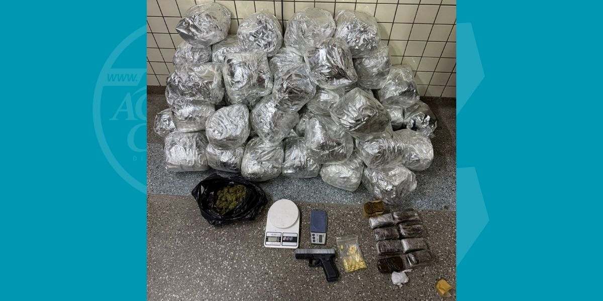 Quase 50 kg de drogas e simulacro são apreendidos pela PM em Lauro de Freitas