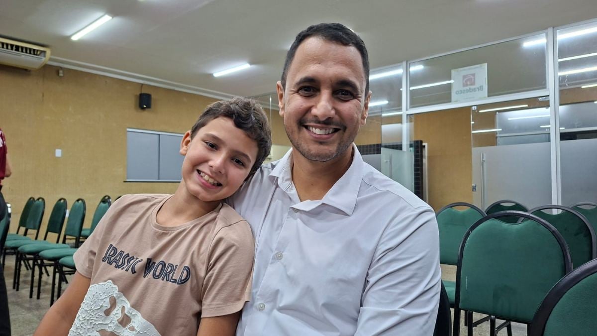 Ramon Ferrugh e o filho Henry Lomes Cerqueira