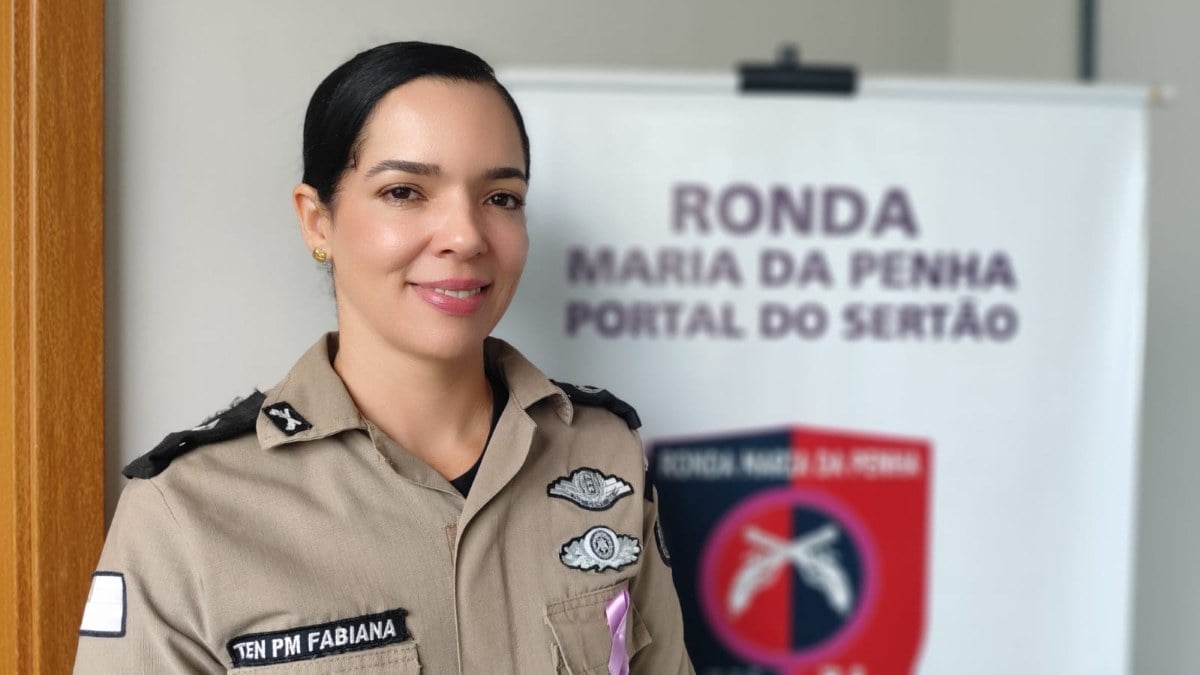 Tenente Fabiana Bezerra, comandante da Ronda Maria da Penha Portal do Sertão