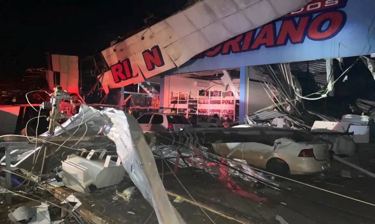 Defesa Civil confirma uma morte e cinco feridos após ciclone bomba