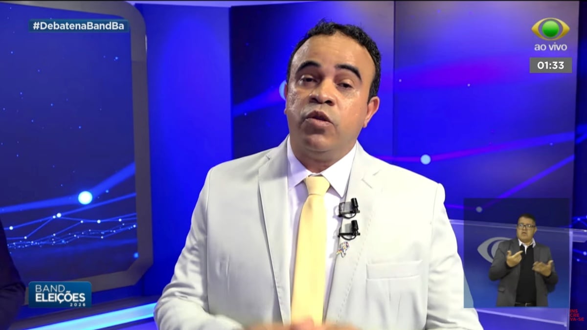 debate para governador da Bahia Band Jerônimo Rodrigues ACM Neto Ronaldo Manssur Eleição Eleições 2026