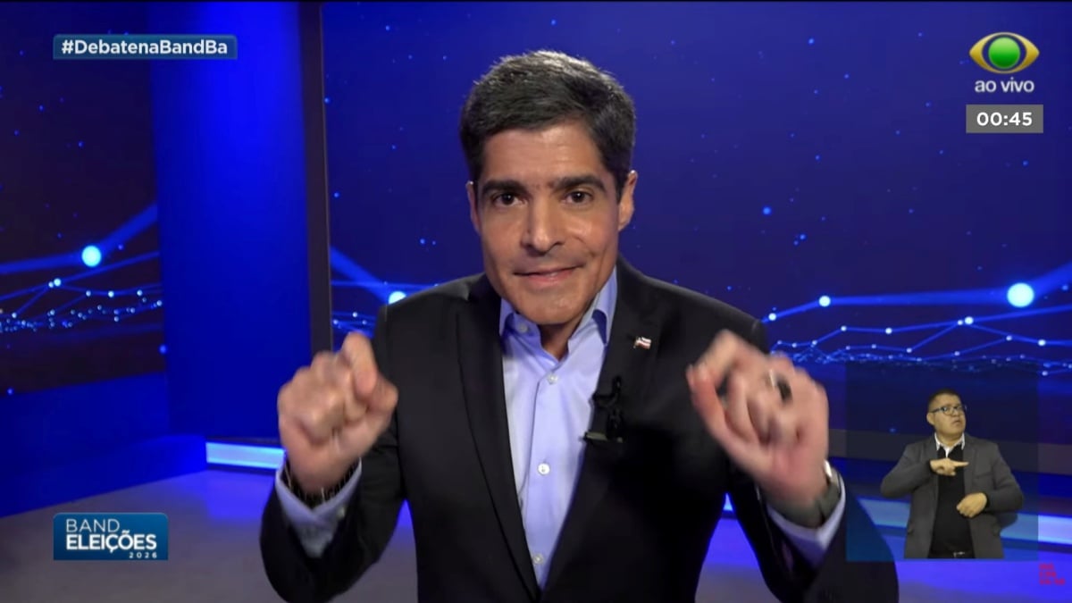 debate para governador da Bahia Band Jerônimo Rodrigues ACM Neto Ronaldo Manssur Eleição Eleições 2026