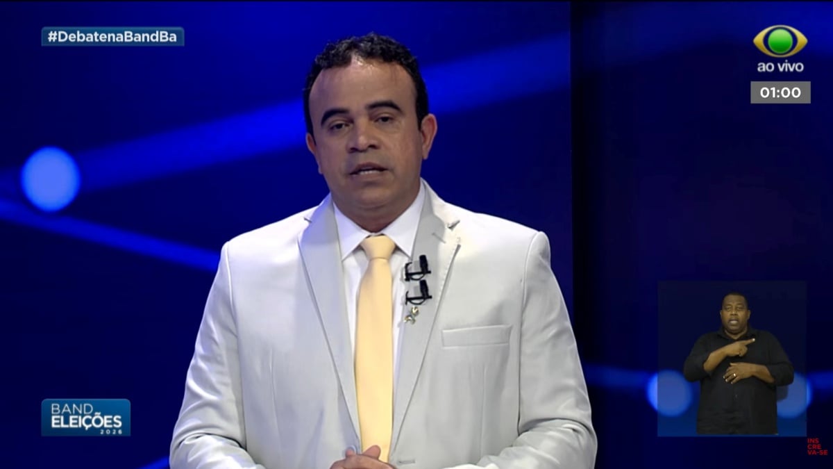 debate para governador da Bahia Band Jerônimo Rodrigues ACM Neto Ronaldo Manssur Eleição Eleições 2026