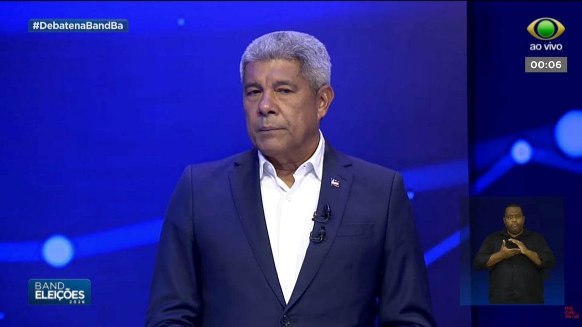 debate para governador da Bahia Band Jerônimo Rodrigues ACM Neto Ronaldo Manssur Eleição Eleições 2026