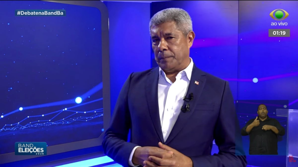 debate para governador da Bahia Band Jerônimo Rodrigues ACM Neto Ronaldo Manssur Eleição Eleições 2026