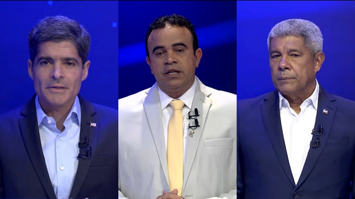 debate para governador da Bahia Band Jerônimo Rodrigues ACM Neto Ronaldo Manssur Eleição Eleições 2026