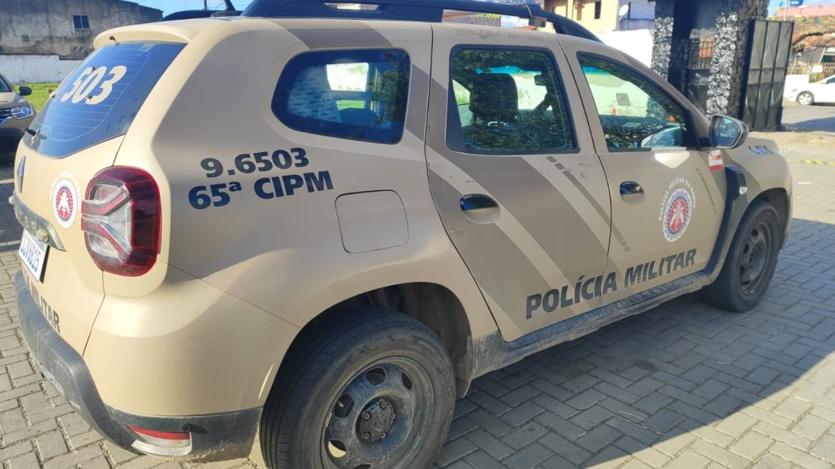 Viatura da 65ª Campainha Independente de Polícia Militar (CIPM), em Feira de Santana