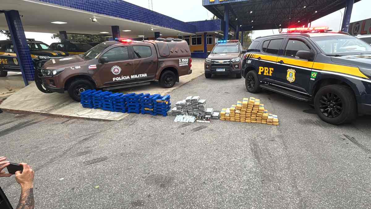 Ação policial intercepta 250 kg de drogas de facção paulista que seguia para cidade na Bahia