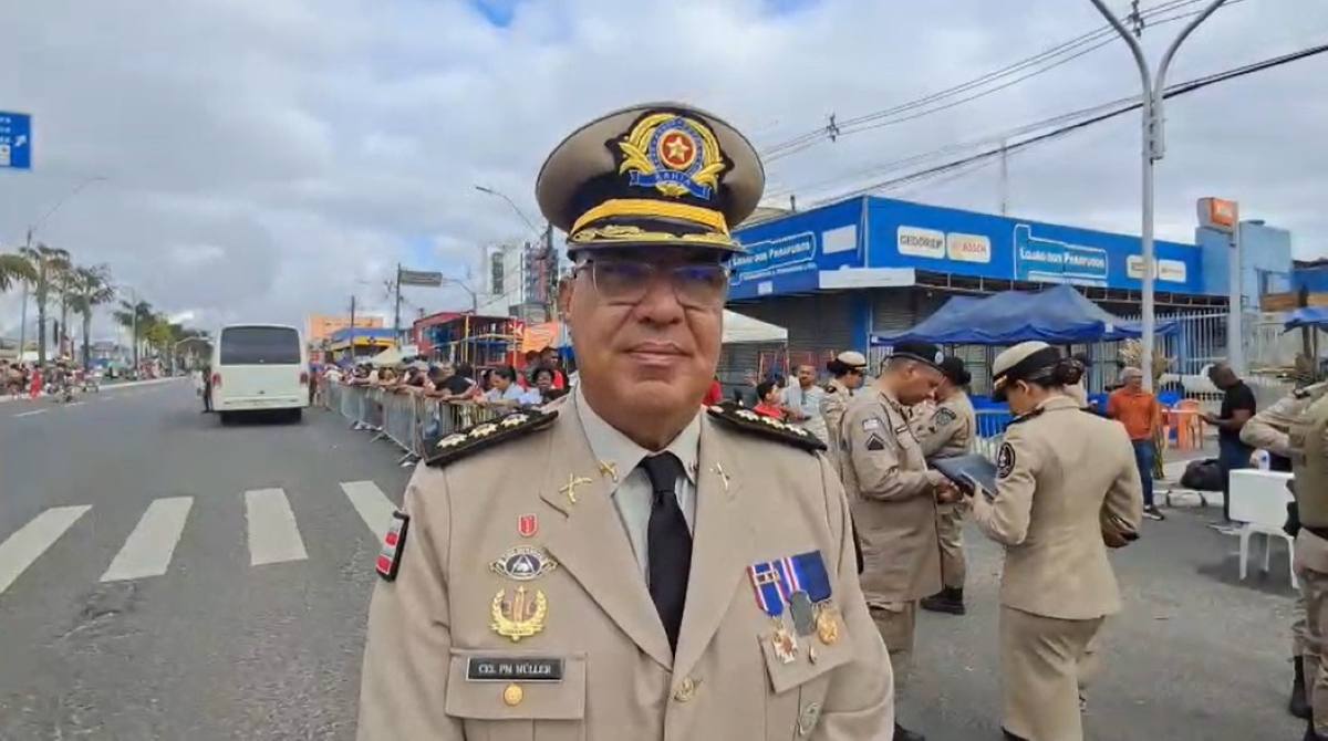 Coronel Michel Müller comandante do CPR-L 