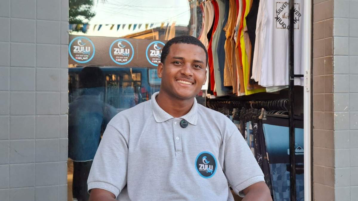 Geilson dos Santos, conhecido como zulu Surf - 27 anos