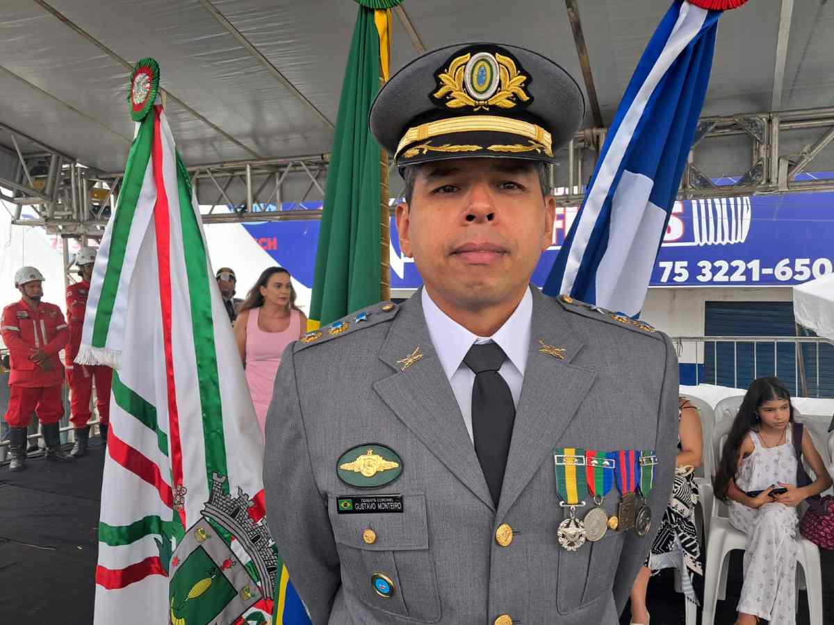 Tenente Coronel Gustavo Monteiro, comandante do 35º Batalhão de Infantaria 