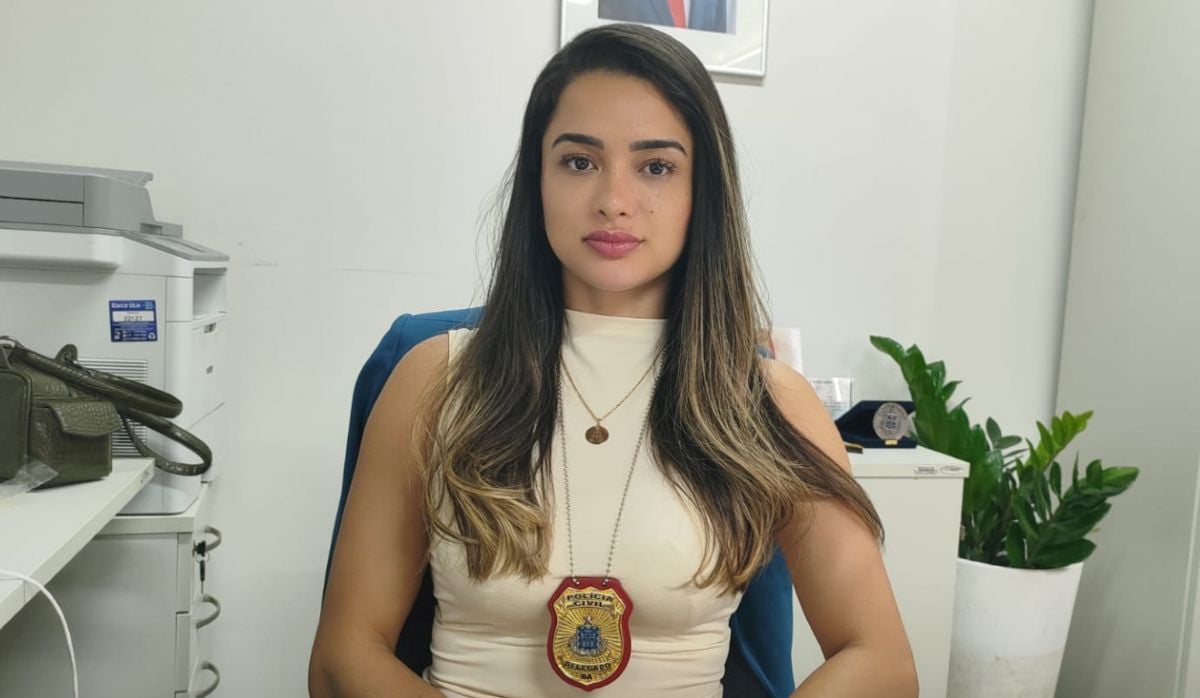 Delegada Lorena Almeida, titular da Deam em Feira de Santana