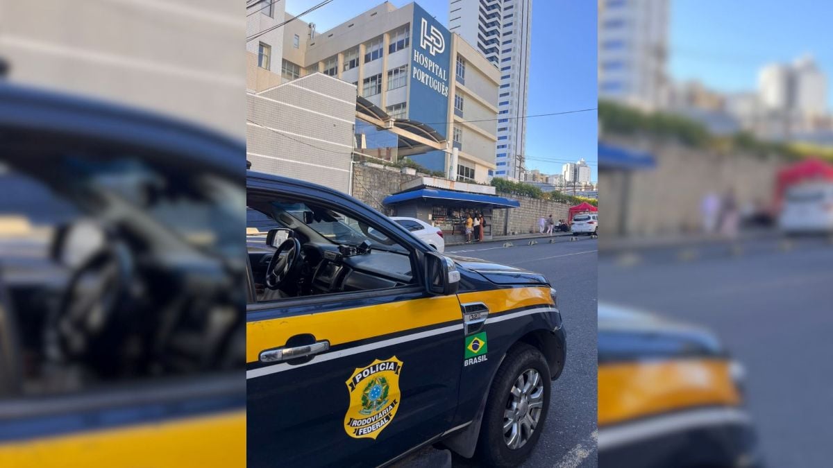 PRF na frende de hospital em Salvador