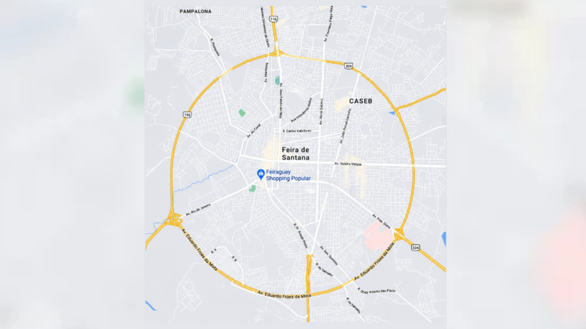 Perfil dos EUA destaca Anel de Contorno de Feira de Santana como “círculo quase perfeito”