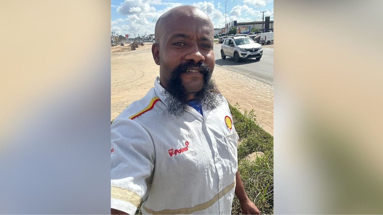 Renir já trabalhou como frentista e foi promovido ao cargo de chefe de pista