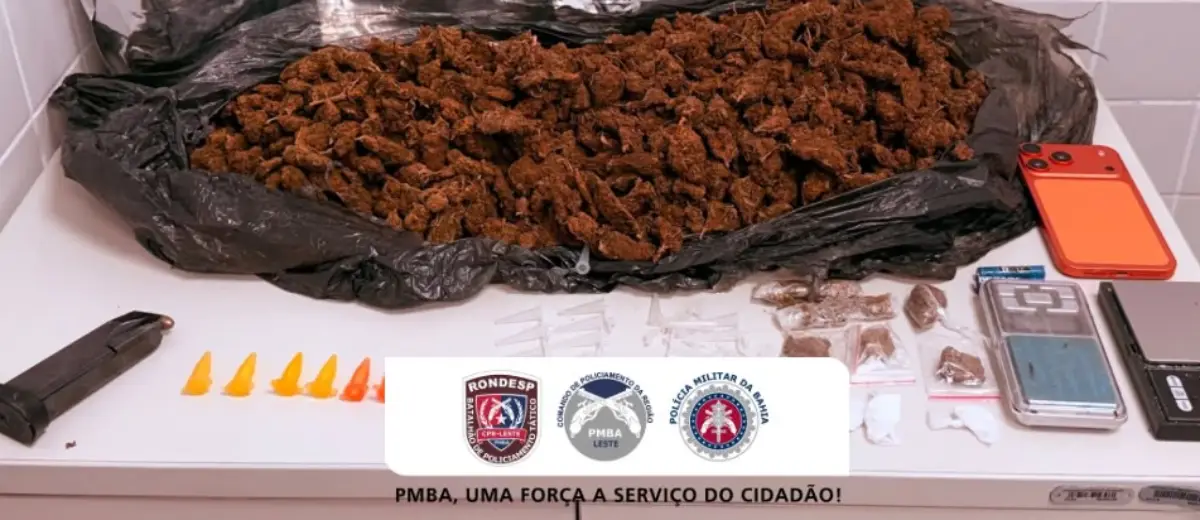 Cerca de 5 kg de maconha e materiais para venda de drogas são apreendidos no Aviário