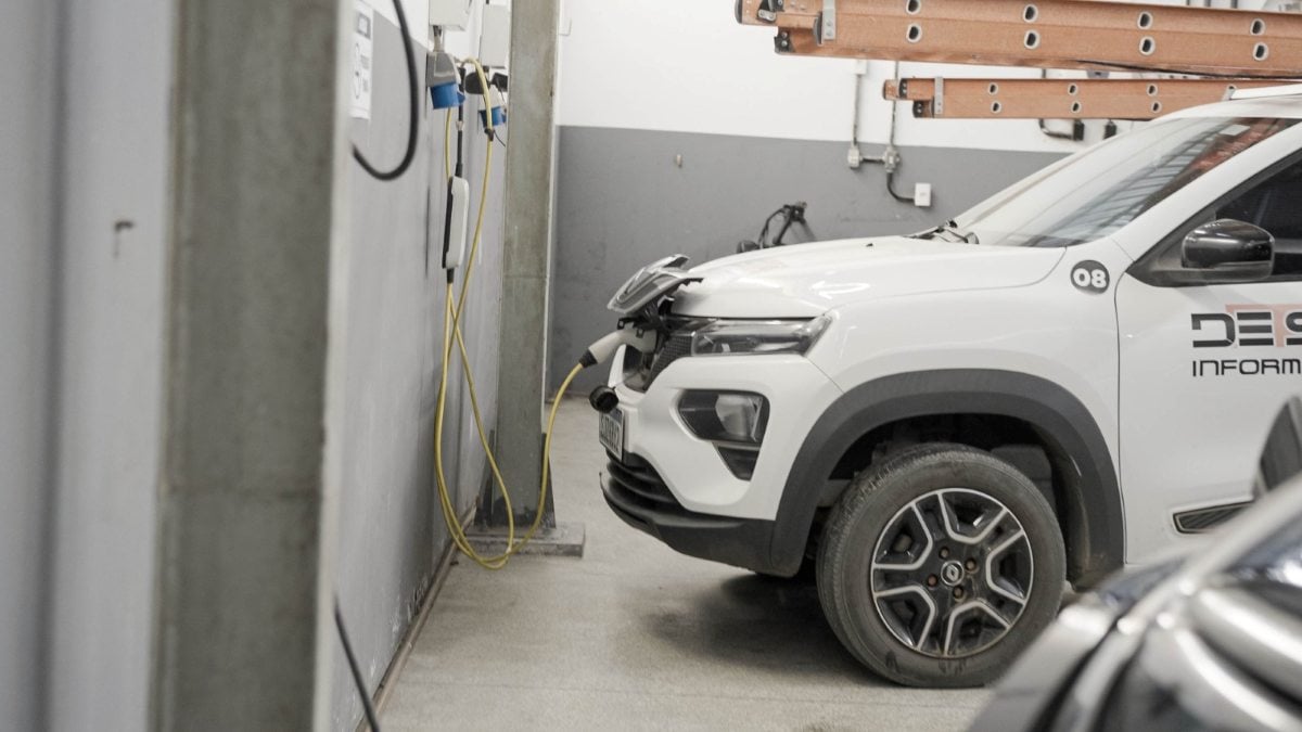 carregamento de um carro elétrico