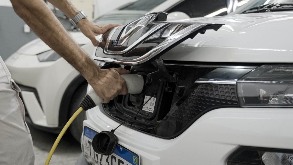 carregamento de um carro elétrico