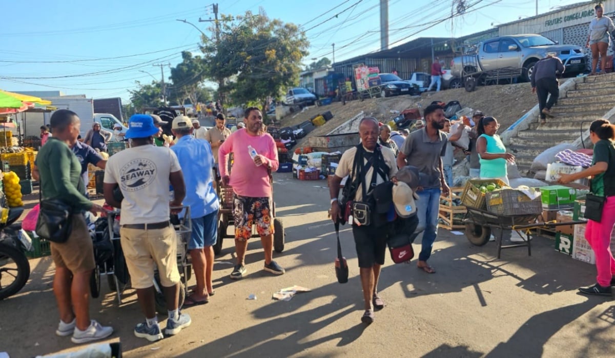 laranjas no centro de abastecimento de Feira de Santana