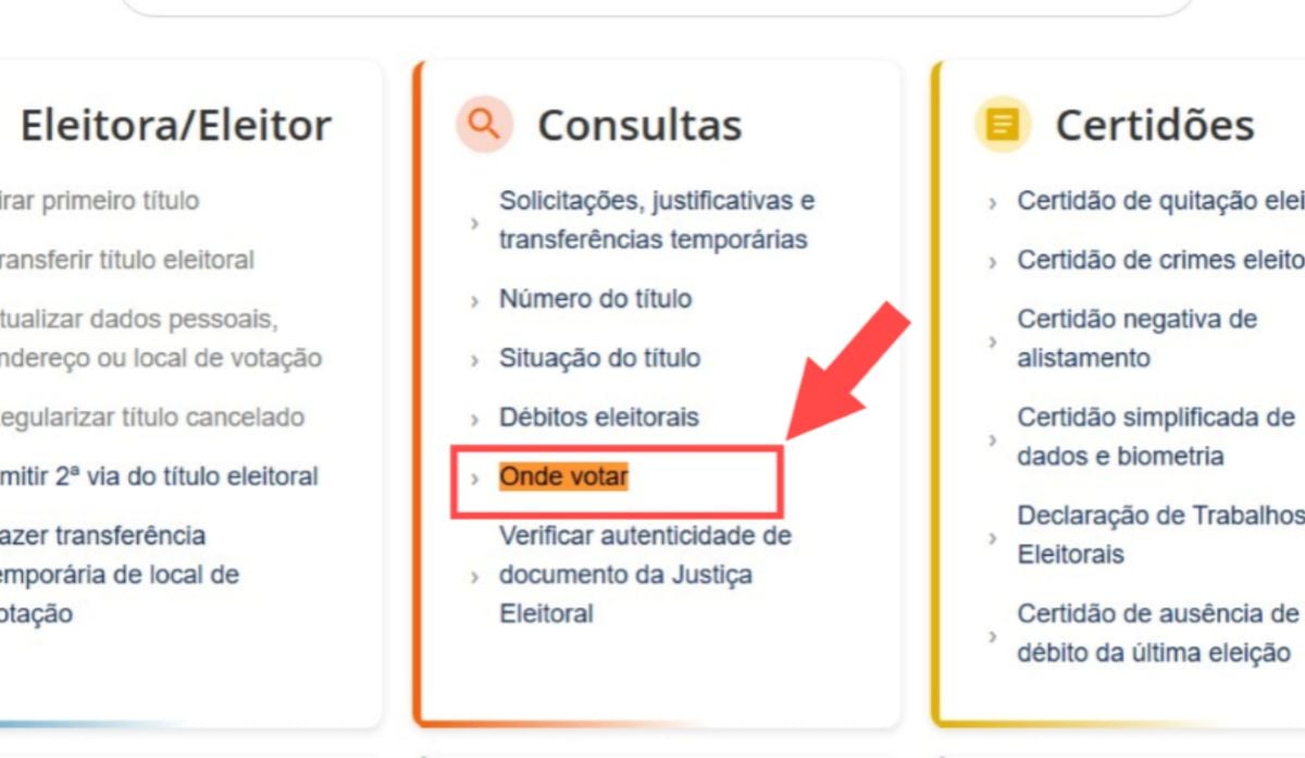 manual do eleitor fila entrada fachada colégio seção zona eleitoral eleições 2026
