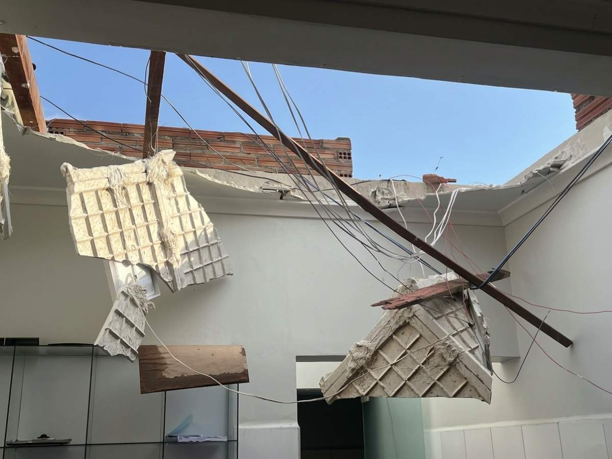 Casa de Saúde Ana Medrado Luz em Jussiape após temporal