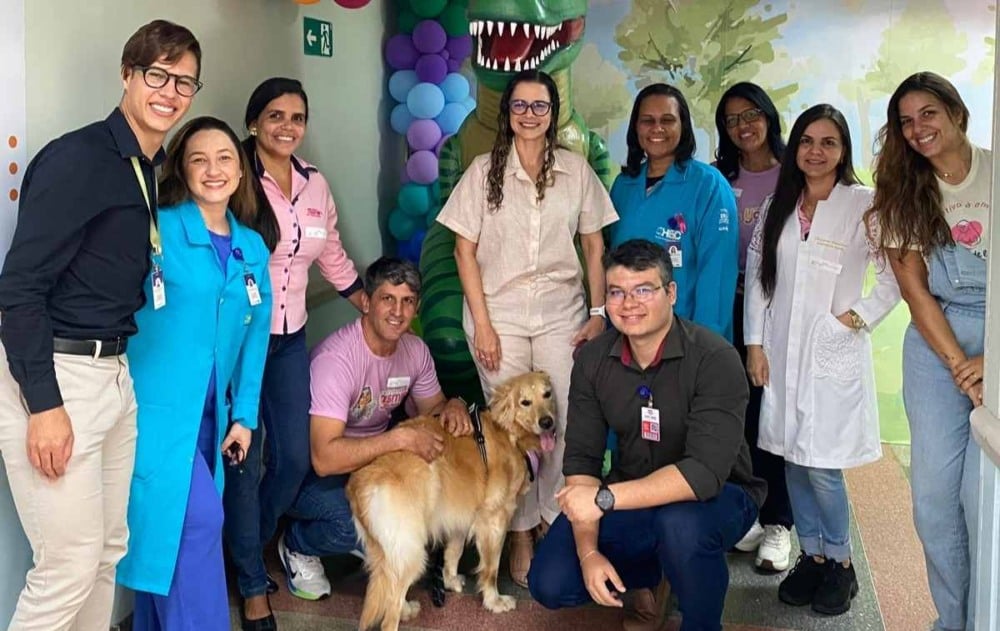 A visita de Zeus foi realizada em parceria com o Instituto Yasmin Bastos Nunes A visita de Zeus foi realizada em parceria com o Instituto Yasmin Bastos Nunes