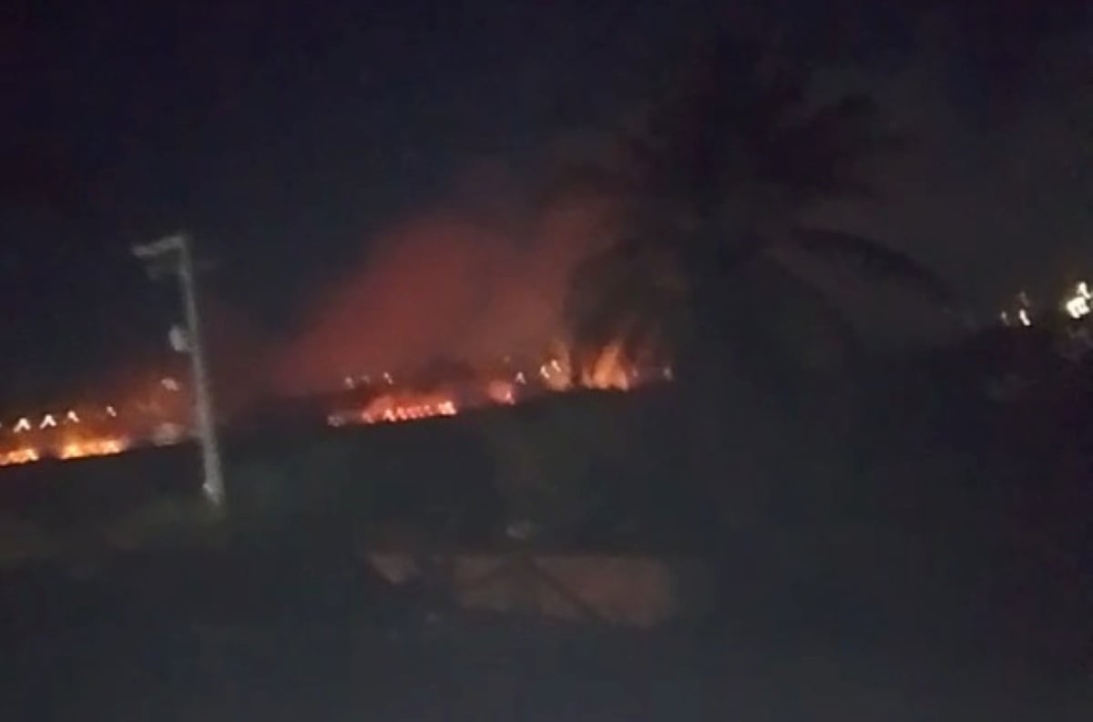 Incêndio na Lagoa Salgada