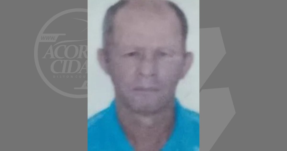 Um idoso morto de 60 anos, identificado como Lindolfo Fernandes Gomes,