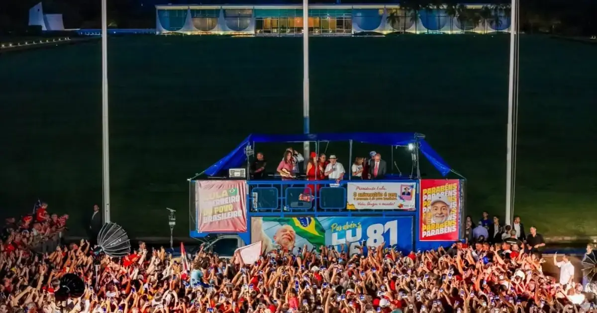 Festa de aniversário do presidente Lula, em Brasília