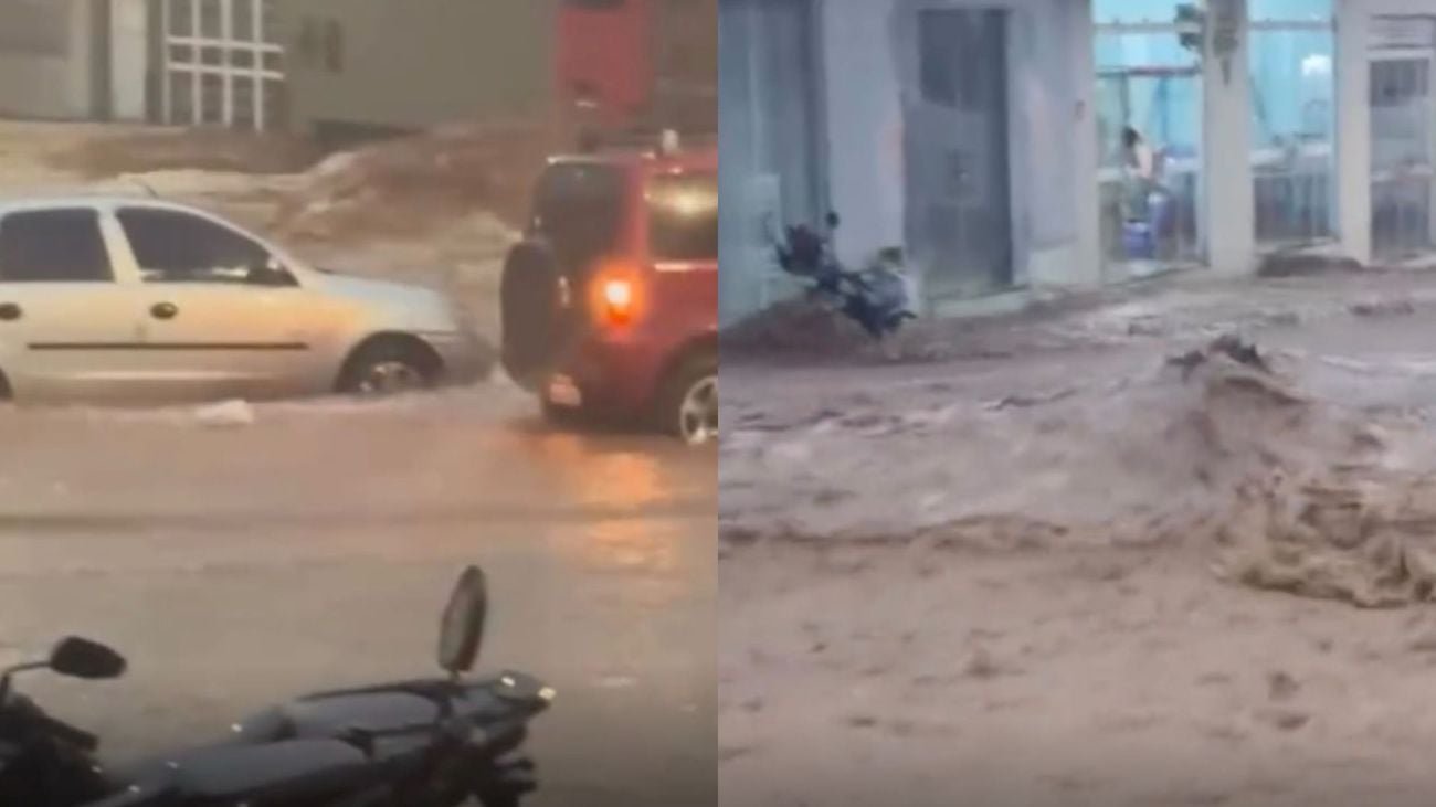 Macaúbas, município do sudoeste da Bahia, recebeu forte chuva