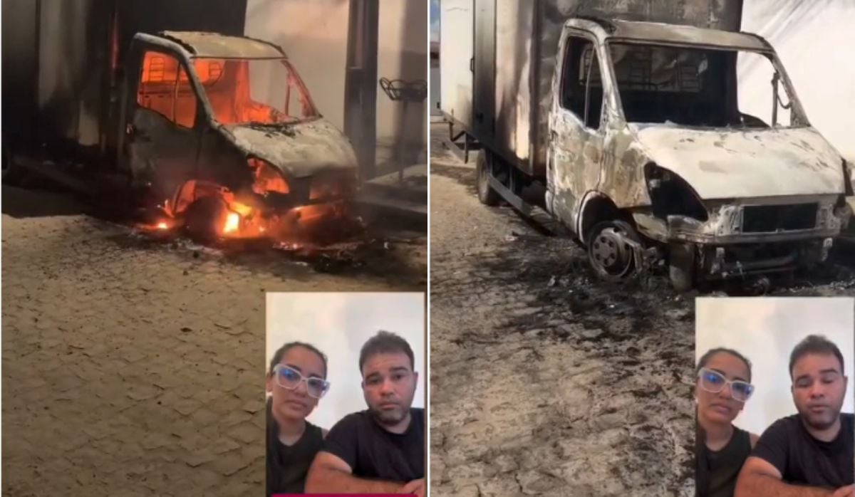Motorista de Feira de Santana faz apelo após caminhão pegar fogo Ainda falta pagar 36 parcelas de 2800