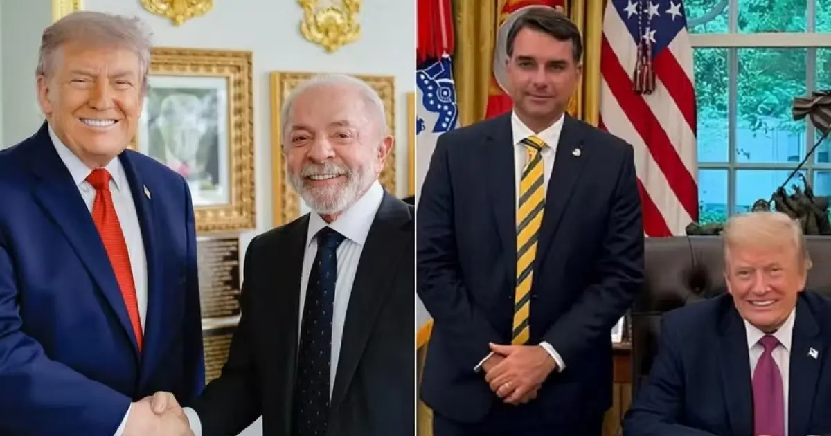 Presidente Lula, Flávio e Trump