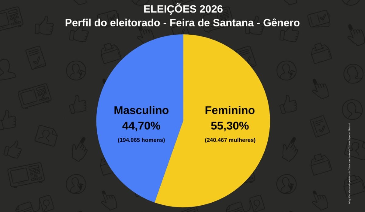 Raio-X das Eleições 2026 conheça o perfil do eleitorado de Feira de Santana