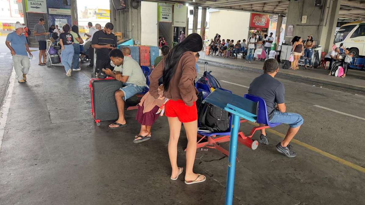 Rodoviária de Feira de Santana no domingo de Eleições 2026